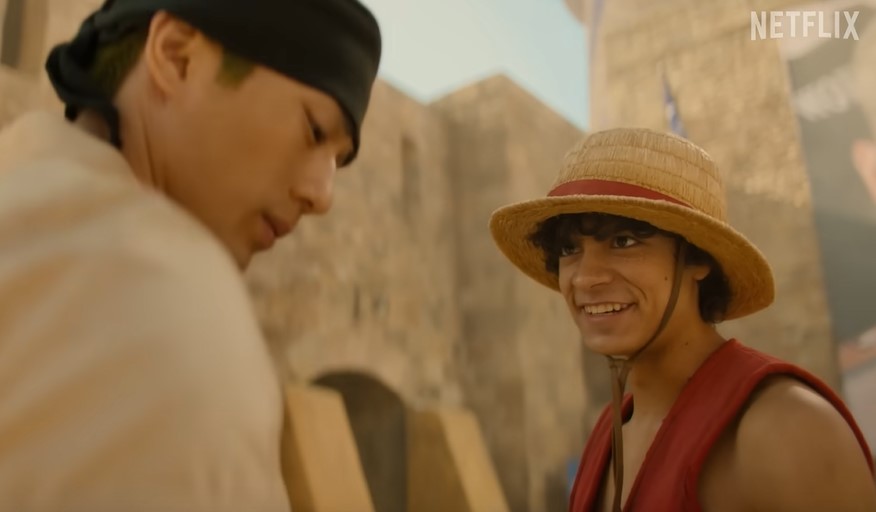 DiscussingFilm on X: First look at Luffy's costume in Netflix's