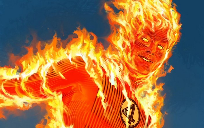 New Look at the Human Torch in Set Photo from Fantastic Four: First Steps